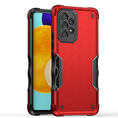 Funda Bumper Silicona y Plastico Mate Carcasa QW1 para Samsung Galaxy A52 5G Rojo