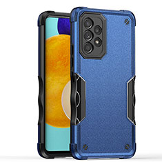 Funda Bumper Silicona y Plastico Mate Carcasa QW1 para Samsung Galaxy A52s 5G Azul