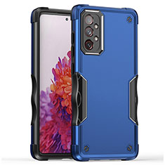 Funda Bumper Silicona y Plastico Mate Carcasa QW1 para Samsung Galaxy A73 5G Azul