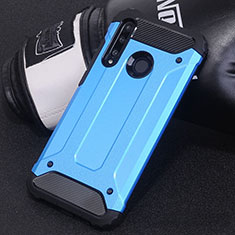 Funda Bumper Silicona y Plastico Mate Carcasa R01 para Huawei Honor 10i Azul Cielo