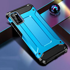 Funda Bumper Silicona y Plastico Mate Carcasa R01 para Huawei Honor View 30 Pro 5G Azul Cielo