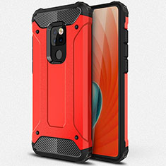 Funda Bumper Silicona y Plastico Mate Carcasa R01 para Huawei Mate 20 X 5G Rojo