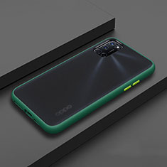 Funda Bumper Silicona y Plastico Mate Carcasa R01 para Oppo A52 Verde