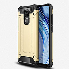 Funda Bumper Silicona y Plastico Mate Carcasa R01 para Xiaomi Redmi Note 9 Oro