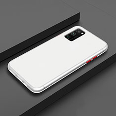 Funda Bumper Silicona y Plastico Mate Carcasa R02 para Huawei Honor V30 Pro 5G Blanco