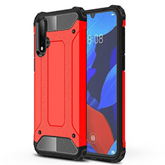 Funda Bumper Silicona y Plastico Mate Carcasa R02 para Huawei Nova 5 Pro Rojo