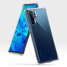 Funda Bumper Silicona y Plastico Mate Carcasa R02 para Huawei P30 Pro Claro