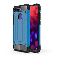 Funda Bumper Silicona y Plastico Mate Carcasa R03 para Huawei Honor View 20 Azul