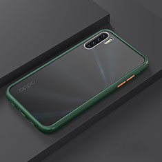 Funda Bumper Silicona y Plastico Mate Carcasa R03 para Oppo Reno3 Verde