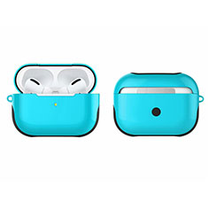 Funda Bumper Silicona y Plastico Mate Carcasa U01 para Apple AirPods Pro Azul Cielo