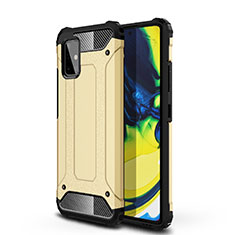 Funda Bumper Silicona y Plastico Mate Carcasa U01 para Samsung Galaxy A71 4G A715 Oro