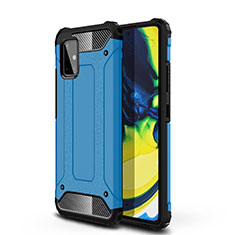 Funda Bumper Silicona y Plastico Mate Carcasa U01 para Samsung Galaxy A71 5G Azul Cielo