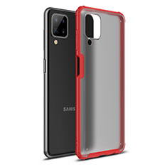 Funda Bumper Silicona y Plastico Mate Carcasa U01 para Samsung Galaxy M12 Rojo