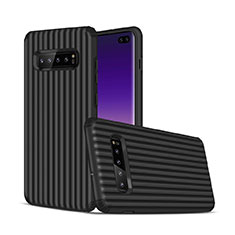 Funda Bumper Silicona y Plastico Mate Carcasa U01 para Samsung Galaxy S10 Plus Negro