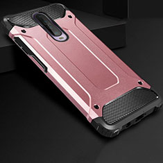 Funda Bumper Silicona y Plastico Mate Carcasa U01 para Xiaomi Poco X2 Oro Rosa