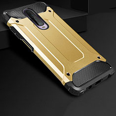 Funda Bumper Silicona y Plastico Mate Carcasa U01 para Xiaomi Redmi K30i 5G Oro
