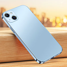 Funda Bumper Silicona y Plastico Mate Carcasa U02 para Apple iPhone 14 Azul