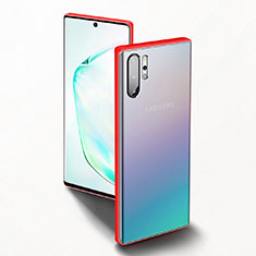 Funda Bumper Silicona y Plastico Mate Carcasa U02 para Samsung Galaxy Note 10 Plus Rojo