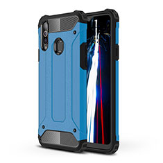 Funda Bumper Silicona y Plastico Mate Carcasa WL1 para Samsung Galaxy A20s Azul