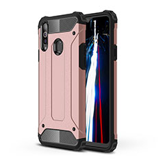Funda Bumper Silicona y Plastico Mate Carcasa WL1 para Samsung Galaxy A20s Oro Rosa
