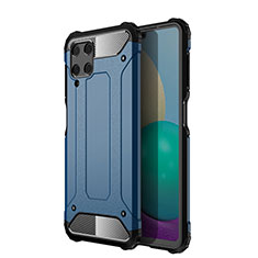 Funda Bumper Silicona y Plastico Mate Carcasa WL1 para Samsung Galaxy A22 4G Azul