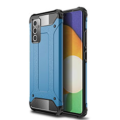 Funda Bumper Silicona y Plastico Mate Carcasa WL1 para Samsung Galaxy A24 4G Azul