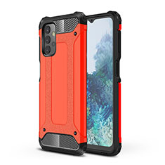 Funda Bumper Silicona y Plastico Mate Carcasa WL1 para Samsung Galaxy A32 5G Rojo