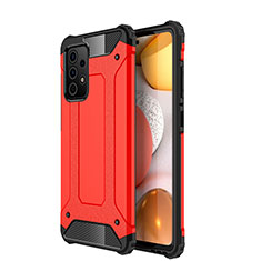 Funda Bumper Silicona y Plastico Mate Carcasa WL1 para Samsung Galaxy A52 5G Rojo