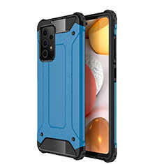 Funda Bumper Silicona y Plastico Mate Carcasa WL1 para Samsung Galaxy A52s 5G Azul