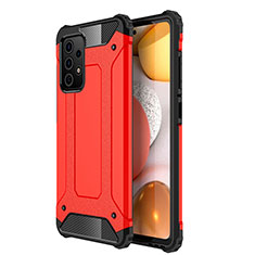 Funda Bumper Silicona y Plastico Mate Carcasa WL1 para Samsung Galaxy A72 4G Rojo