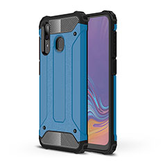 Funda Bumper Silicona y Plastico Mate Carcasa WL1 para Samsung Galaxy M10S Azul