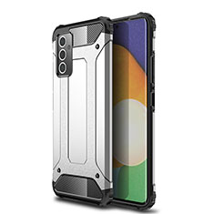 Funda Bumper Silicona y Plastico Mate Carcasa WL1 para Samsung Galaxy M14 5G Plata