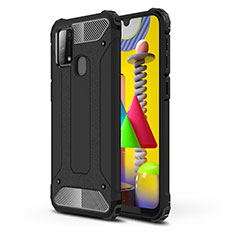 Funda Bumper Silicona y Plastico Mate Carcasa WL1 para Samsung Galaxy M31 Negro