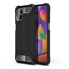 Funda Bumper Silicona y Plastico Mate Carcasa WL1 para Samsung Galaxy M31s Negro