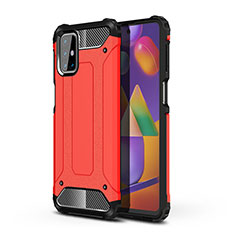 Funda Bumper Silicona y Plastico Mate Carcasa WL1 para Samsung Galaxy M31s Rojo