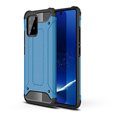 Funda Bumper Silicona y Plastico Mate Carcasa WL1 para Samsung Galaxy M80S Azul