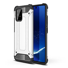 Funda Bumper Silicona y Plastico Mate Carcasa WL1 para Samsung Galaxy S10 Lite Plata