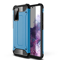 Funda Bumper Silicona y Plastico Mate Carcasa WL1 para Samsung Galaxy S20 FE 4G Azul