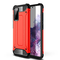Funda Bumper Silicona y Plastico Mate Carcasa WL1 para Samsung Galaxy S20 FE 4G Rojo