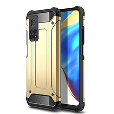 Funda Bumper Silicona y Plastico Mate Carcasa WL1 para Xiaomi Mi 10T Pro 5G Oro