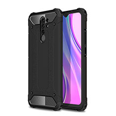 Funda Bumper Silicona y Plastico Mate Carcasa WL1 para Xiaomi Poco M2 Negro