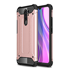 Funda Bumper Silicona y Plastico Mate Carcasa WL1 para Xiaomi Poco M2 Oro Rosa