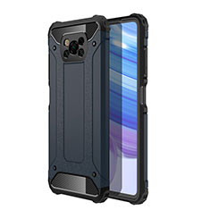 Funda Bumper Silicona y Plastico Mate Carcasa WL1 para Xiaomi Poco X3 NFC Azul Real