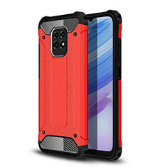 Funda Bumper Silicona y Plastico Mate Carcasa WL1 para Xiaomi Redmi 10X Pro 5G Rojo