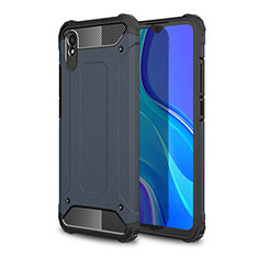 Funda Bumper Silicona y Plastico Mate Carcasa WL1 para Xiaomi Redmi 9i Azul Real