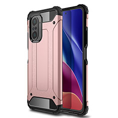 Funda Bumper Silicona y Plastico Mate Carcasa WL1 para Xiaomi Redmi K40 Pro+ Plus 5G Oro Rosa