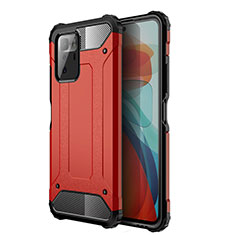 Funda Bumper Silicona y Plastico Mate Carcasa WL1 para Xiaomi Redmi Note 10 Pro 5G Rojo