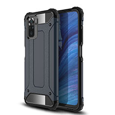 Funda Bumper Silicona y Plastico Mate Carcasa WL1 para Xiaomi Redmi Note 11 SE India 4G Azul Real