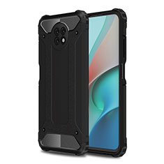 Funda Bumper Silicona y Plastico Mate Carcasa WL1 para Xiaomi Redmi Note 9 5G Negro