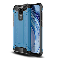 Funda Bumper Silicona y Plastico Mate Carcasa WL1 para Xiaomi Redmi Note 9 Azul